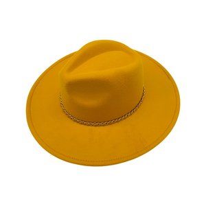HARLEY-MUSTARD FEDORA HAT